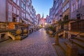 View of Mariacka Street in the old town of GdaÃâsk Royalty Free Stock Photo